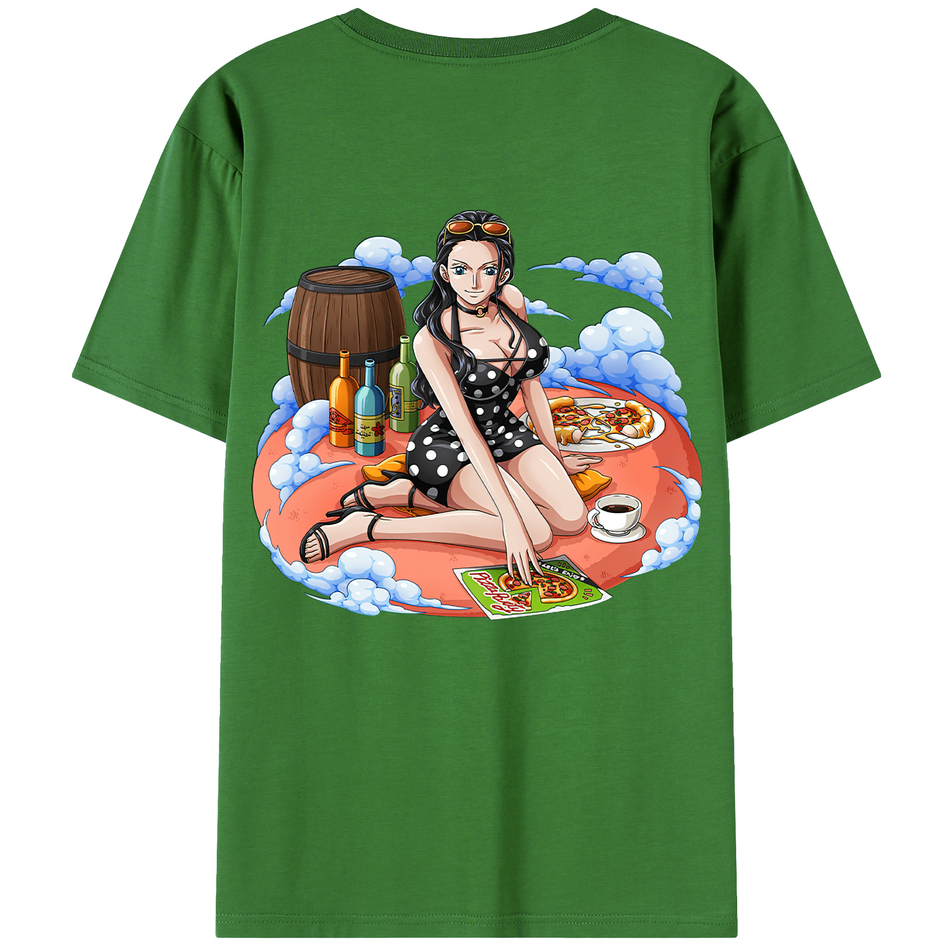 ワンピース ニコ・ロビン ONE PIECE Nico Robin レディース半袖Tシャツ(バックプリント)